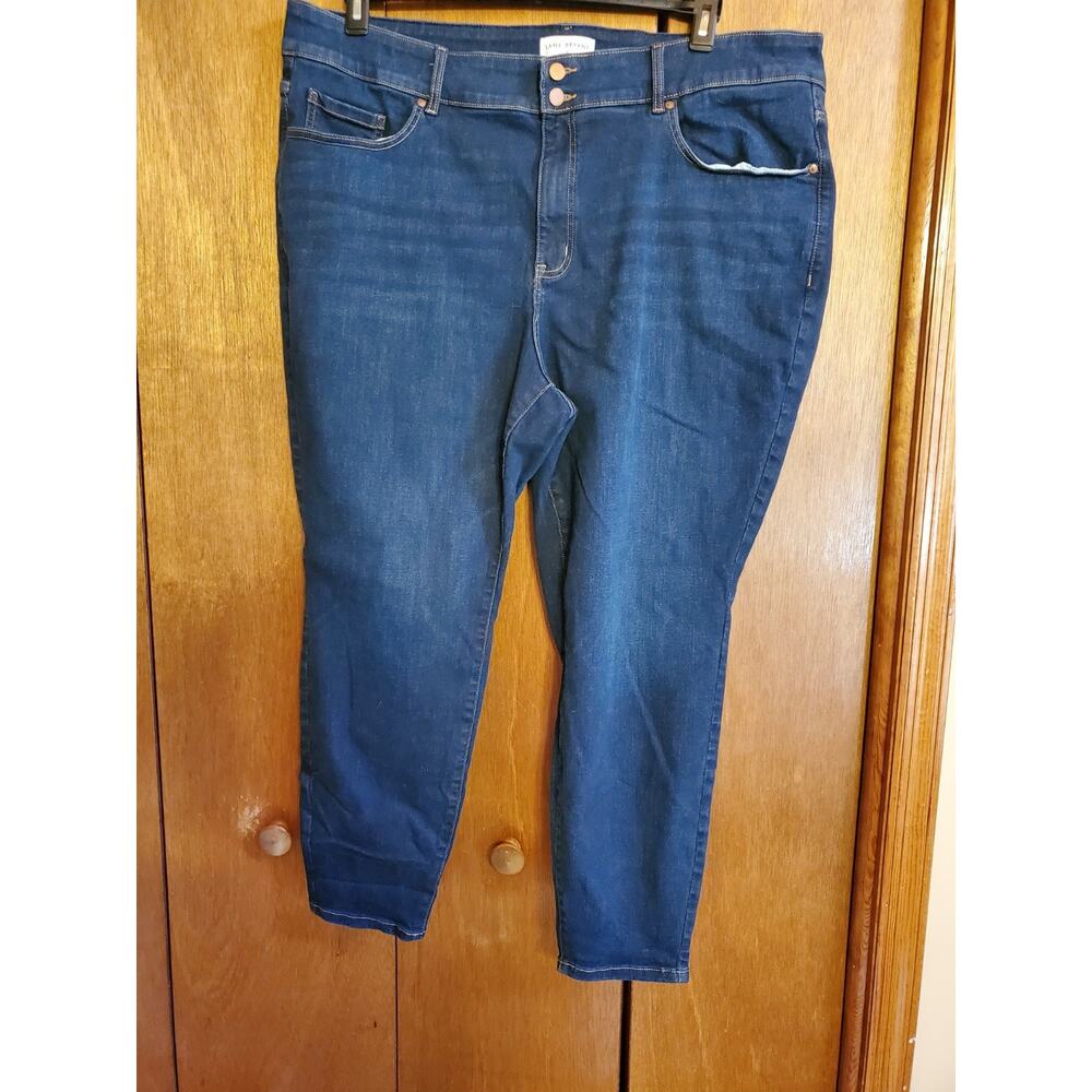 LANE BRYANT Denim Jeans 26 Flex Magic Waistband Tighter Tummy Hi-Rise Straight